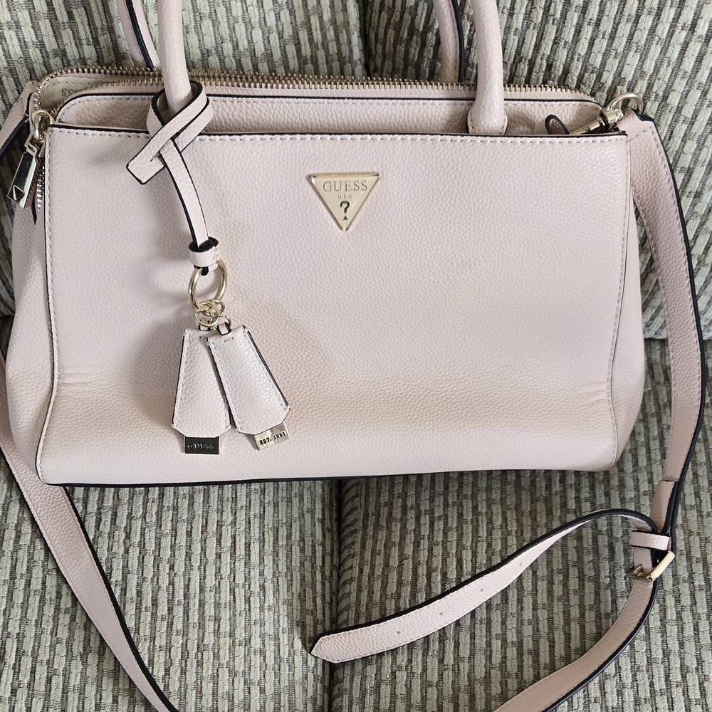 GUESS Light Pink Satchel Bag